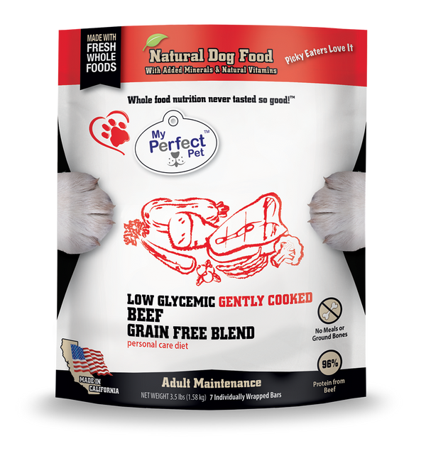 My Perfect Pet Beef Grain Free & Potato Free Frozen Dog Food 3.5lb