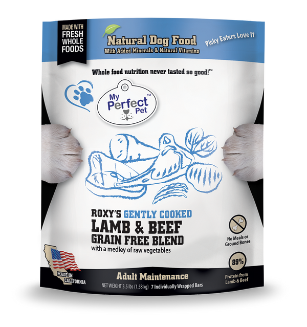 My Perfect Pet Roxy's Lamb & Beef Blend Gently Cooked Grain Free Frozen Dog Food