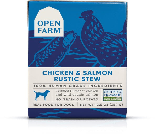 Grain Free Chicken & Salmon Recipe Rustic Stew Wet Dog Food