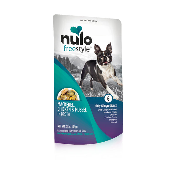 Nulo Freestyle Puppy & Adult Mackerel, Chicken & Mussel Recipe Wet Dog Food Topper