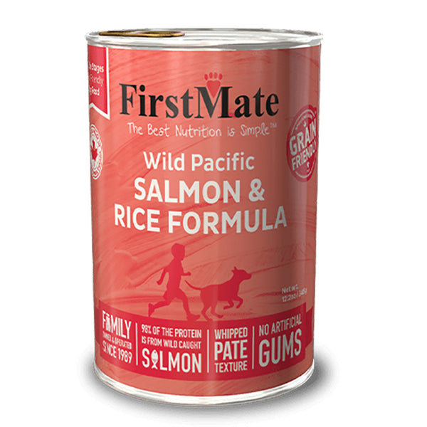 FirstMate Limited Ingredient Wild Pacific Salmon & Rice Formula Canned Dog Food