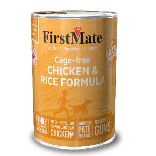 FirstMate Limited Ingredient Cage-Free Chicken & Rice Formula Canned Dog Food