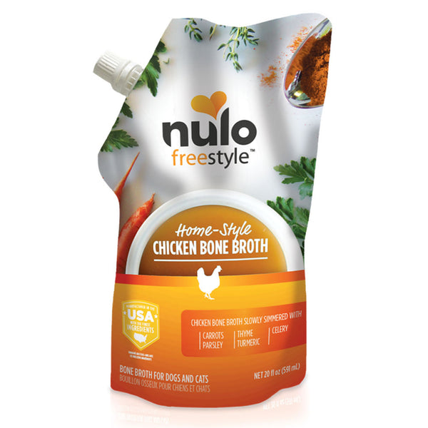 Nulo Freestyle Organic Chicken Bone Broth for Dogs & Cats