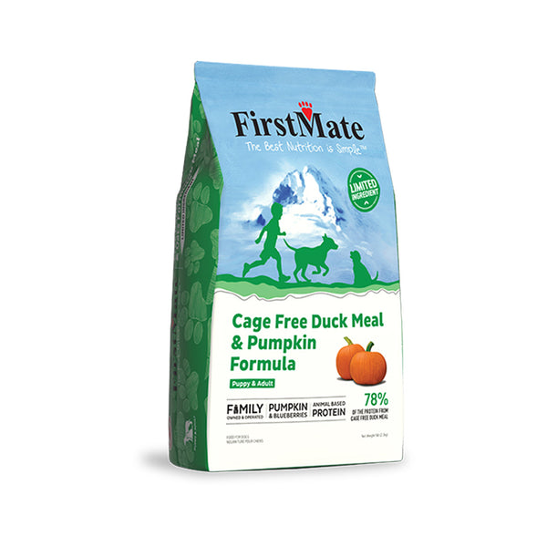 FirstMate Limited Ingredient Cage Free Duck Meal & Pumpkin Formula Dry Dog Food