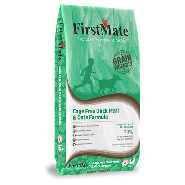 FirstMate Cage Free Duck & Oats Formula Dry Dog Food