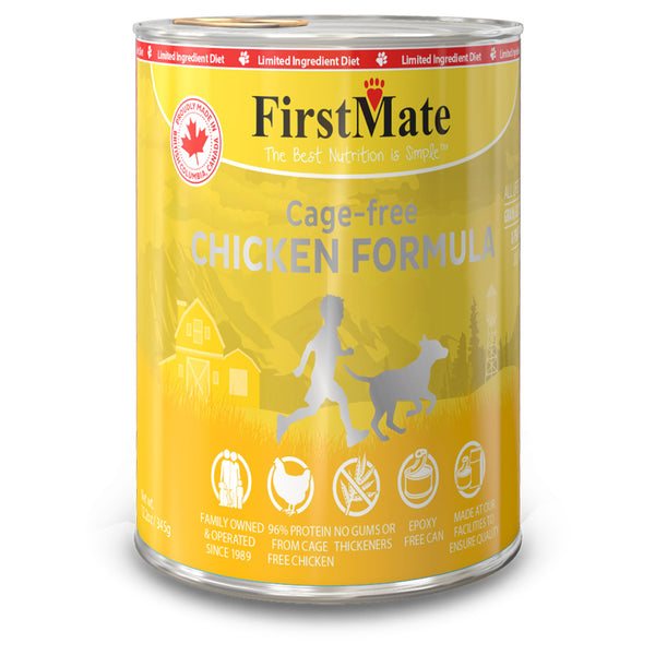 FirstMate Limited Ingredient Cage-Free Chicken Formula Canned Dog Food