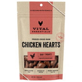 Vital Essentials Chicken Hearts Freeze-Dried Raw Dog Treats