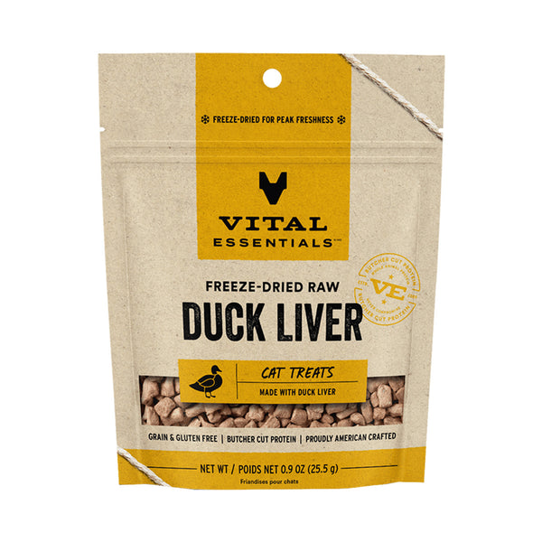 Vital Essentials Duck Liver Freeze-Dried Raw Cat Treats