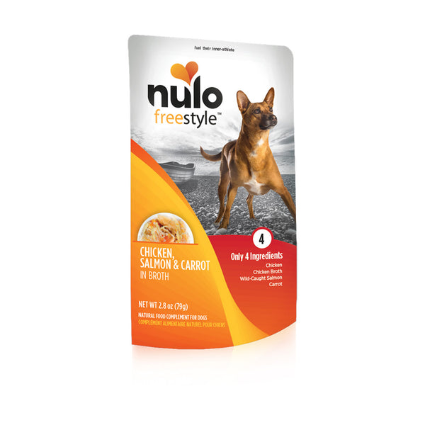 Nulo Freestyle Puppy & Adult Chicken, Salmon & Carrot Recipe Wet Dog Food Topper