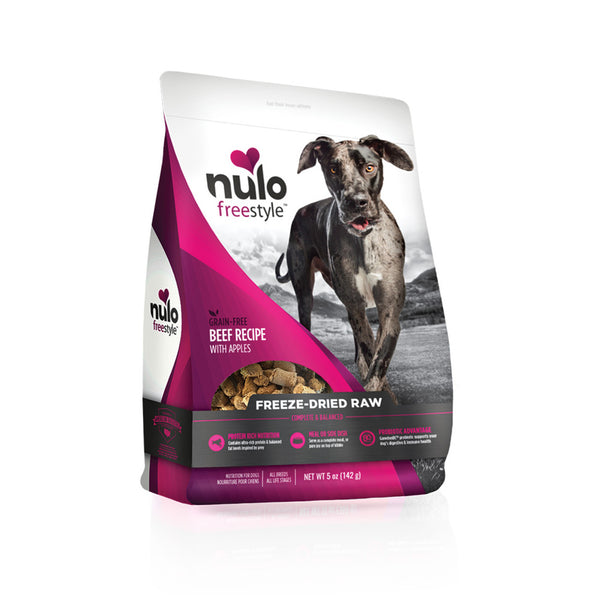 Nulo Freestyle Freeze-Dried Raw Beef Recipe w/ Apples Dog Food