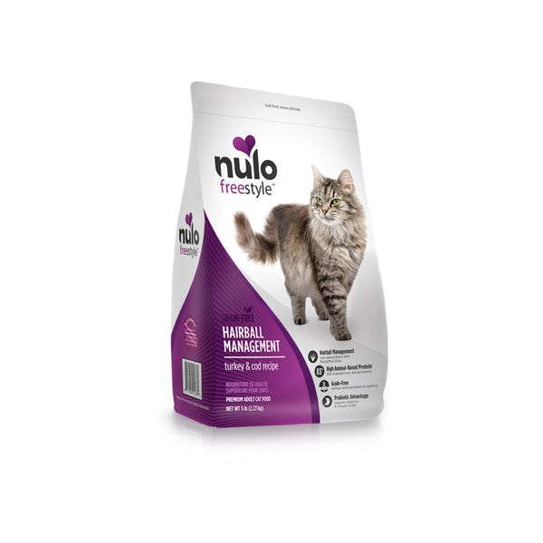 Nulo Freestyle Hairball Management Turkey & Cod Recipe Adult Dry Cat Food