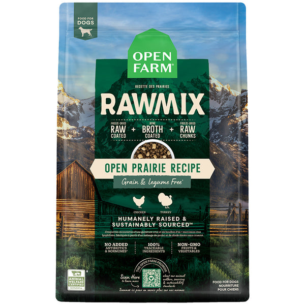 Open Farm RawMix Grain Free Open Prairie Recipe Dry Dog Food