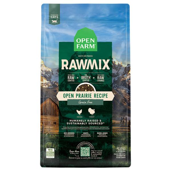Open Farm RawMix Grain Free Open Prairie Recipe Dry Cat Food