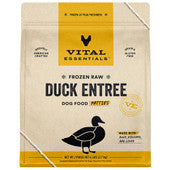 Vital Essentials Duck Entrée Patties Frozen Raw Dog Food