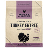 Vital Essentials Turkey Entrée Patties Frozen Raw Dog Food