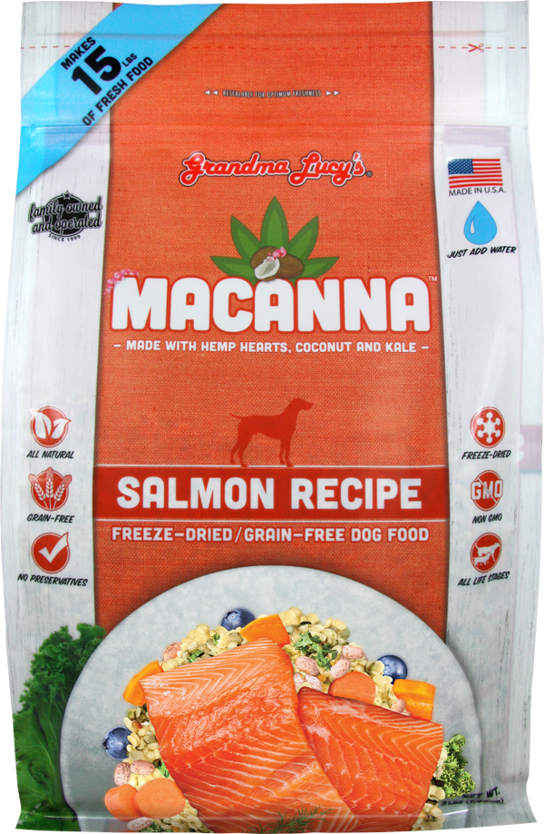 MACANNA Salmon Recipe Freeze-Dried Grain-Free Dog Food