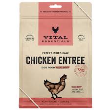 Vital Essentials Chicken Entrée Mini Nibs Freeze-Dried Raw Dog Food