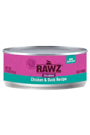 Rawz Shredded Chicken & Duck Wet Cat Food