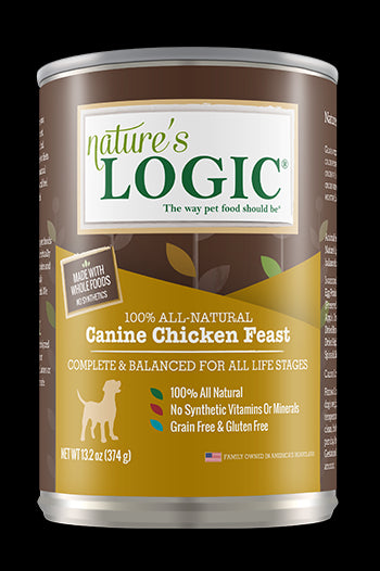 Nature's Logic Wet Dog Food - Chicken-Case of 12