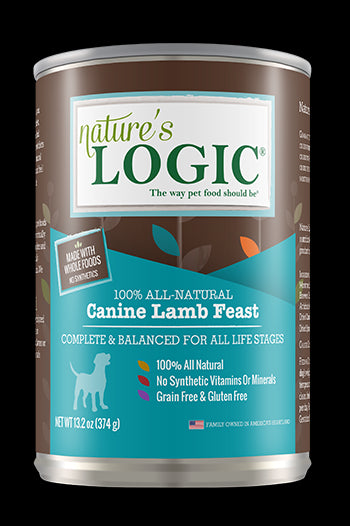 Nature's Logic Wet Dog Food - Lamb-Case of 12