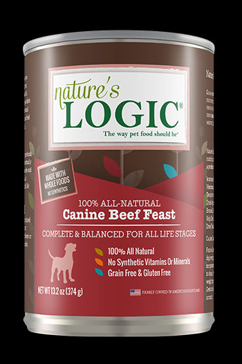 Nature's Logic Wet Dog Food - Beef-Case of 12