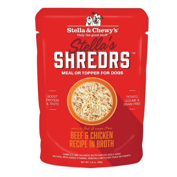Stella & Chewy's Wet Dog Food - Shredrs Chicken & Beef-CASE OF 24