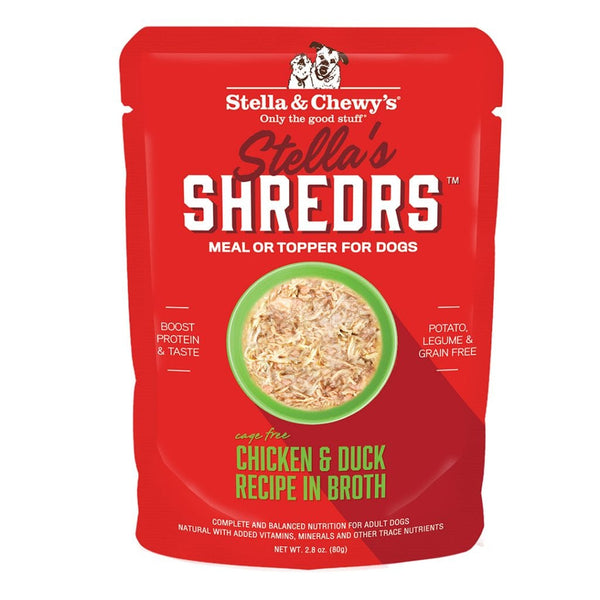 Stella & Chewy's Wet Dog Food - Shredrs Chicken & Duck-CASE OF 24
