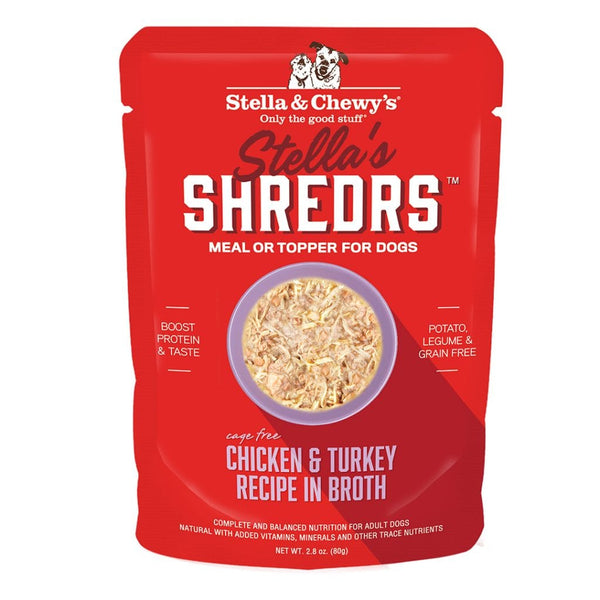 Stella & Chewy's Wet Dog Food - Shredrs Chicken & Turkey-CASE OF 24
