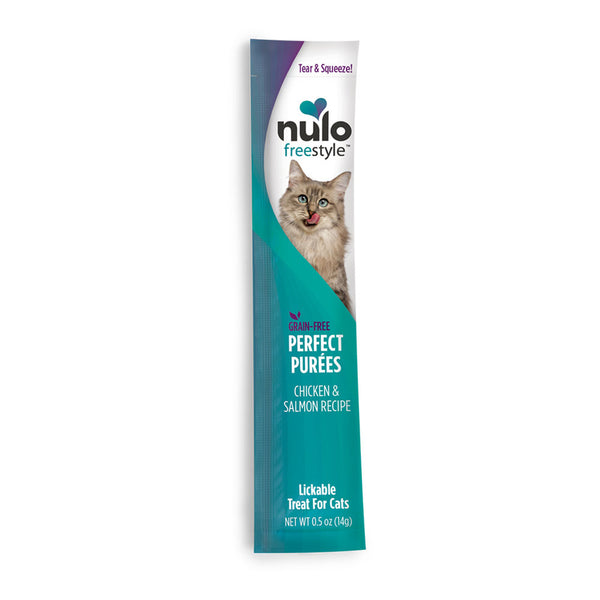 Nulo Freestyle Perfect Puree Chicken & Salmon Recipe Lickable Cat Treat