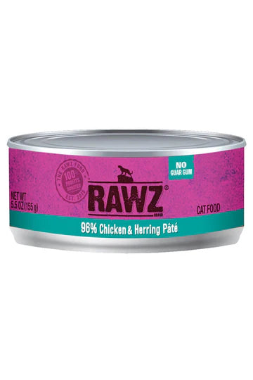 Rawz 96% Chicken & Herring Wet Cat Food