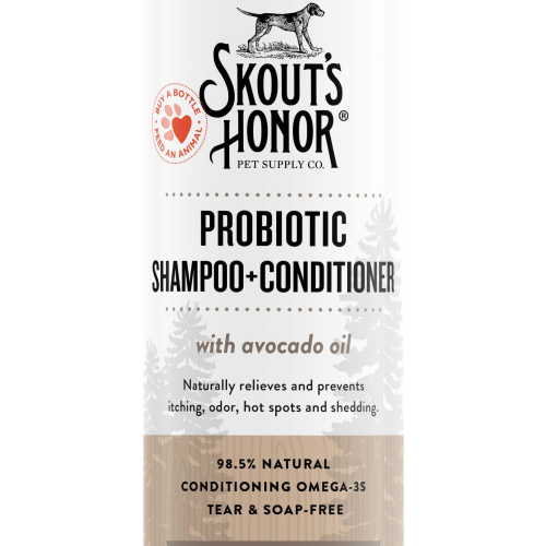 Skout's Honor Probiotic Shampoo + Conditioner Dog of the Woods (Sandalwood Vanilla) 16oz