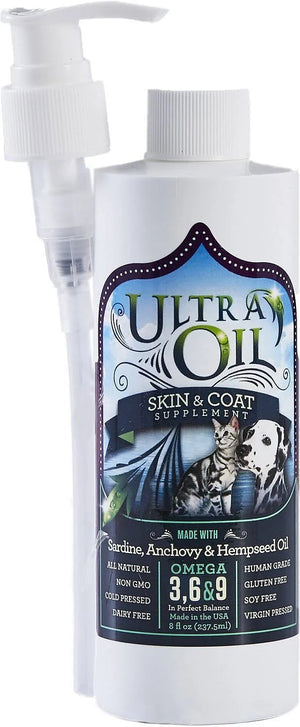 Ultra Oil Skin and Coat Supplement For Dogs and Cats