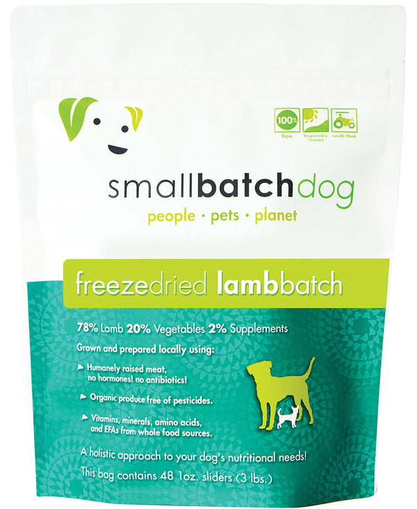 Smallbatch Freeze dried Lamb batch dog 14oz