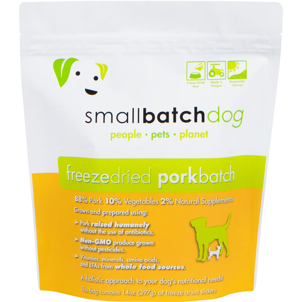 Smallbatch Freeze dried Pork batch dog 14oz