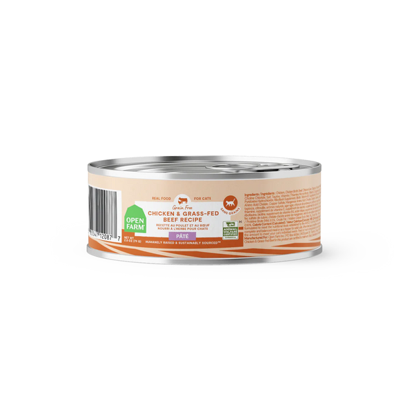 Open Farm Chicken & Grass-Fed Beef Pâté for Cats