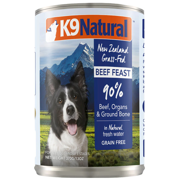 K9 Natural Canned Beef Feast Dog Food - 13oz – Houston Raw Pet Food