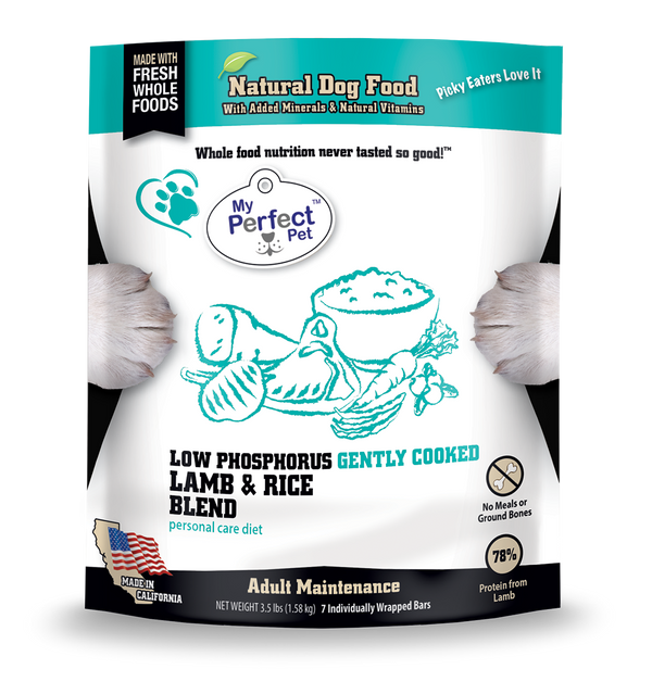 My Perfect Pet Low Phosphorus Lamb Blend Gently Cooked Frozen Dog Food
