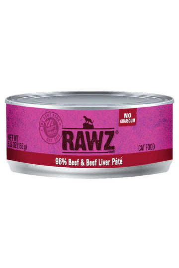 Rawz 96% Beef & Beef Liver Wet Cat Food