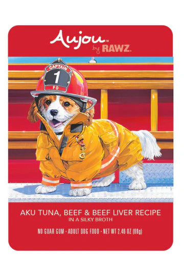 Rawz Aujou Aku Tuna, Beef & Beef Liver Wet Dog Food