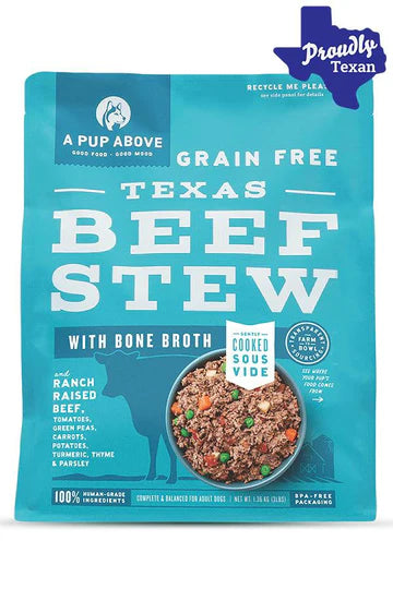 A Pup Above Texas Beef Stew Sous-Vide Dog Food