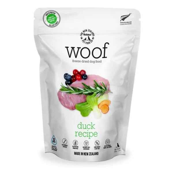 The NZ Natural Pet Food Co. Woof Freeze Dried Dog Food - Duck