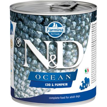 Farmina Natural & Delicious OCEAN CODFISH & PUMPKIN 6/10 oz. Dog Cans