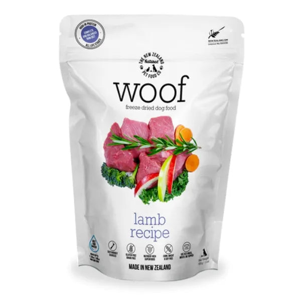 The NZ Natural Pet Food Co. Woof Freeze Dried Dog Food - Lamb