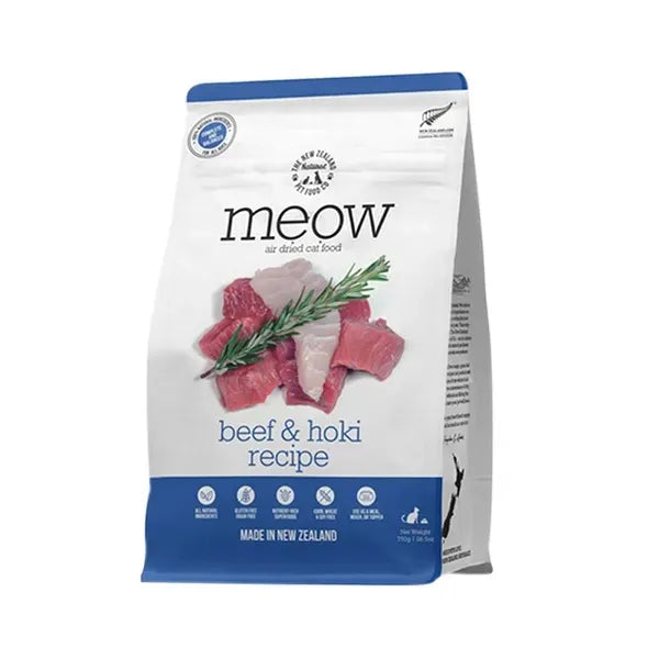 The NZ Natural Pet Food Co. Meow Air Dried Cat Food - Beef & Hoki