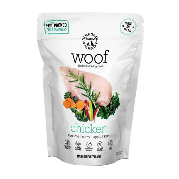 The NZ Natural Pet Food Co. Woof Freeze Dried Dog Treats - Chicken