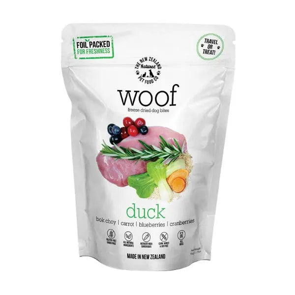 The NZ Natural Pet Food Co. Woof Freeze Dried Dog Treats - Duck