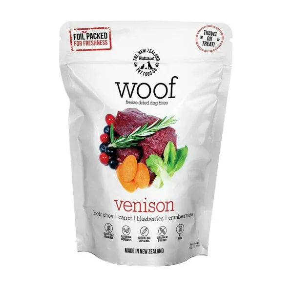 The NZ Natural Pet Food Co. Woof Freeze Dried Dog Treats - Venison
