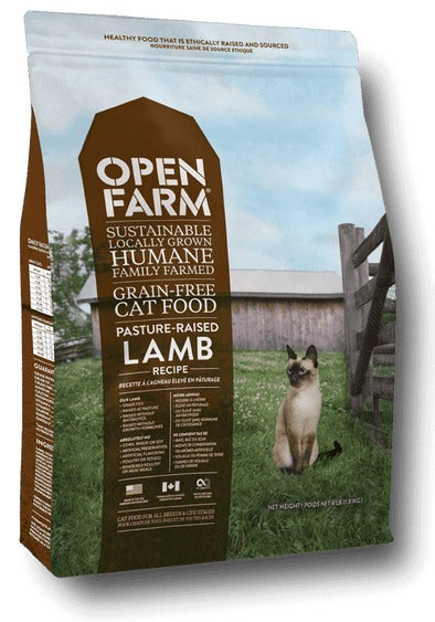 OPEN FARM GRAIN FREE PASTURE RAISED LAMB RECIPE DRY CAT FOOD
