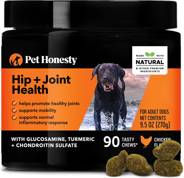 PetHonesty Hip + Joint Health Chicken Flavored Soft Chews Joint Supplement for Dogs