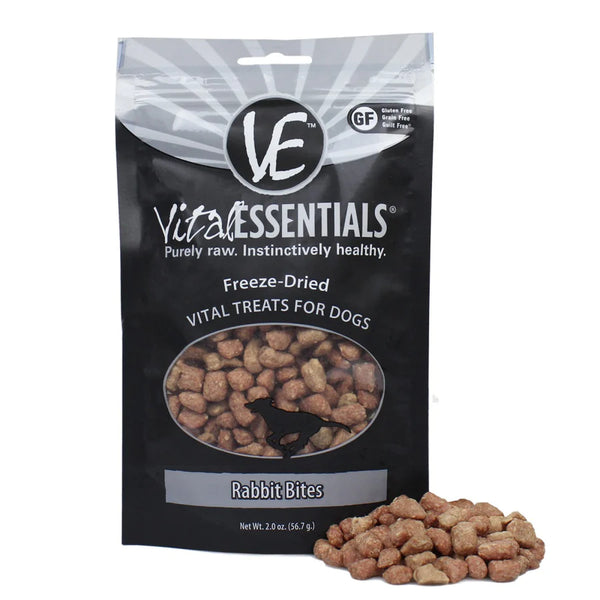 Vital Essentials® Freeze-Dried Grain Free Rabbit Bites Dog Treats